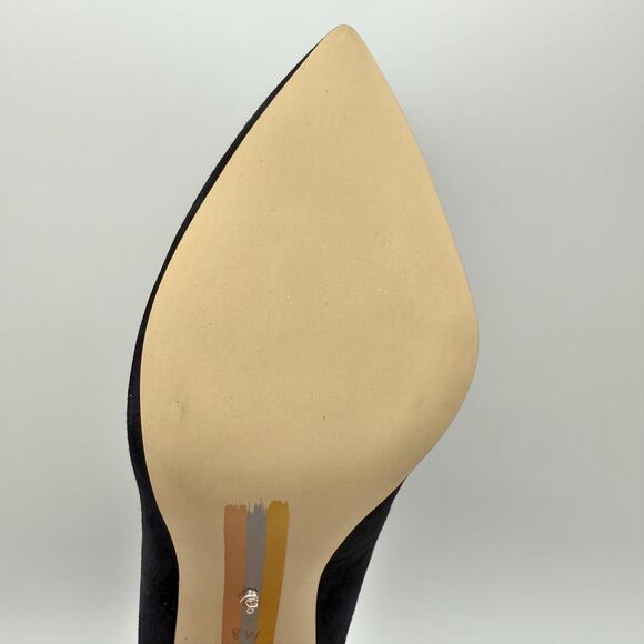 Sam Edelman Womens Hazel Point Toe Pumps US 8 Wide Black Suede Stiletto NIB - Picture 13 of 13